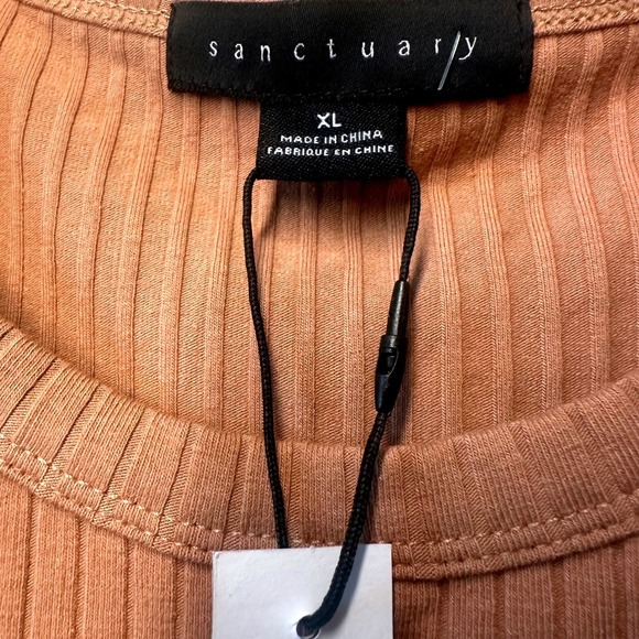 Sanctuary Ribbed Tank Midi‎ Dress Women's XL Sleeveless Casual Bodycon NWT new - Picture 4 of 6